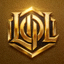 英雄联盟游戏标志 - 一个金色的LOL字母组合图标